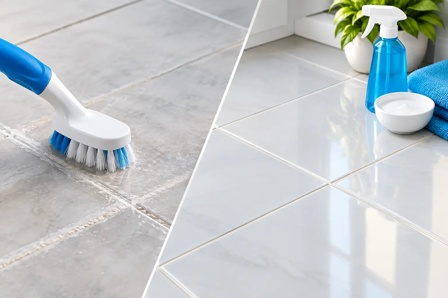 How to Clean Grout Haze Without Damaging Tiles