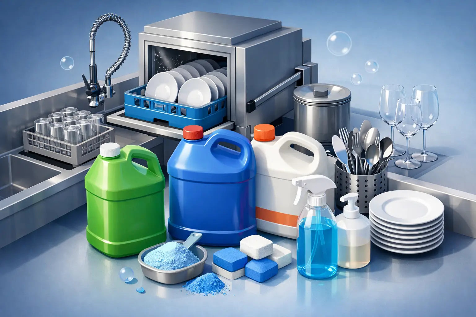 Commercial Dishwashing Chemicals Guide