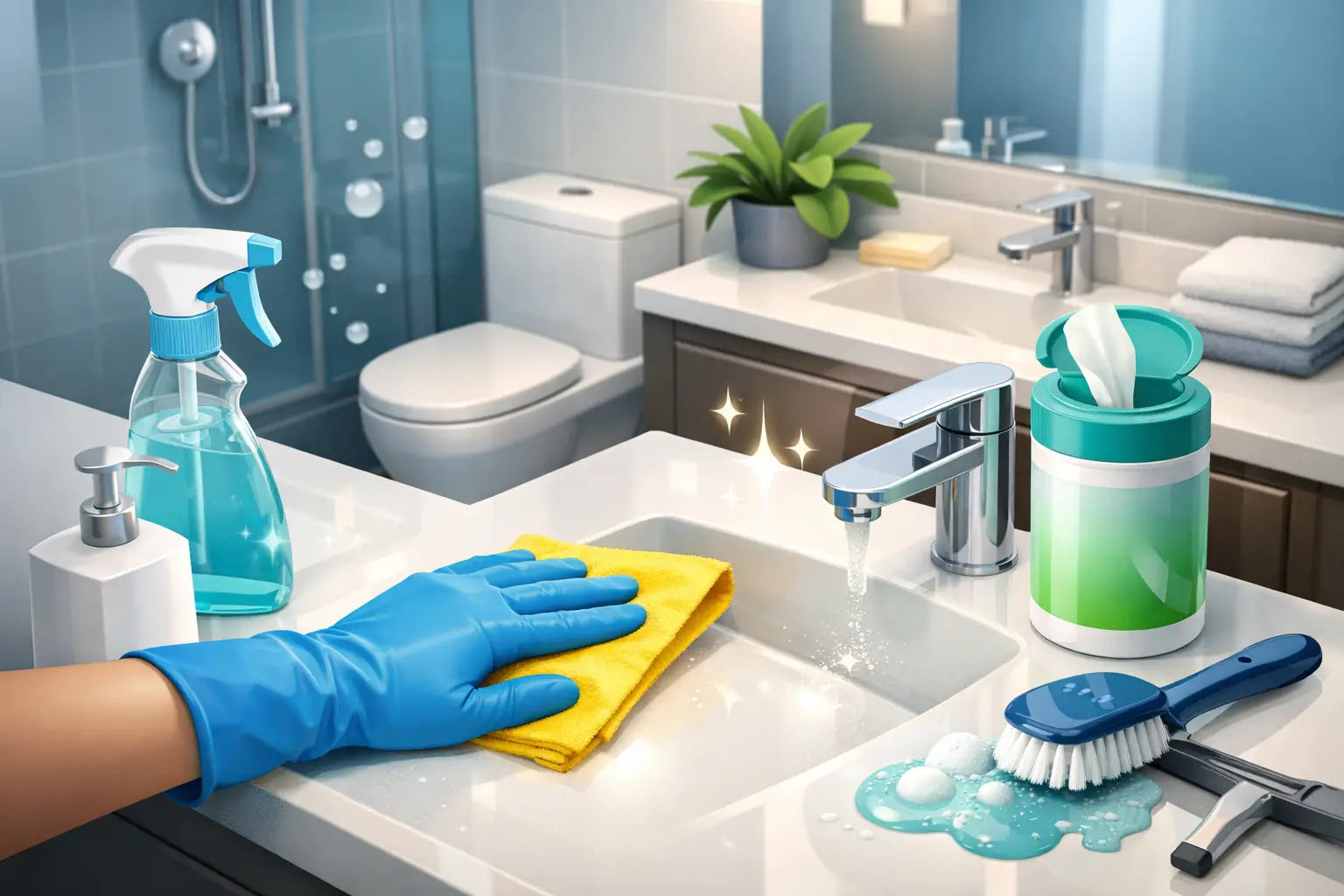 How to Disinfect Bathroom Surfaces Properly