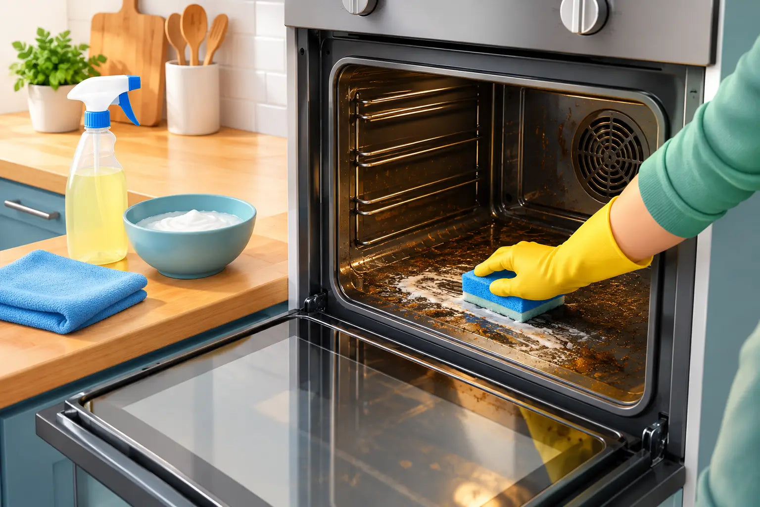 How to Remove Oven Grease Safely at Home