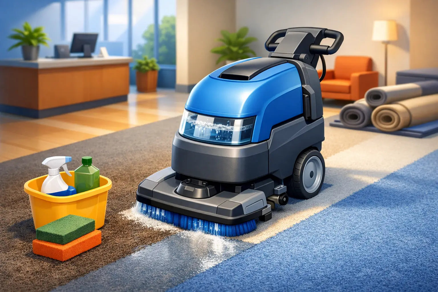 Commercial Carpet Scrubber Rental Review