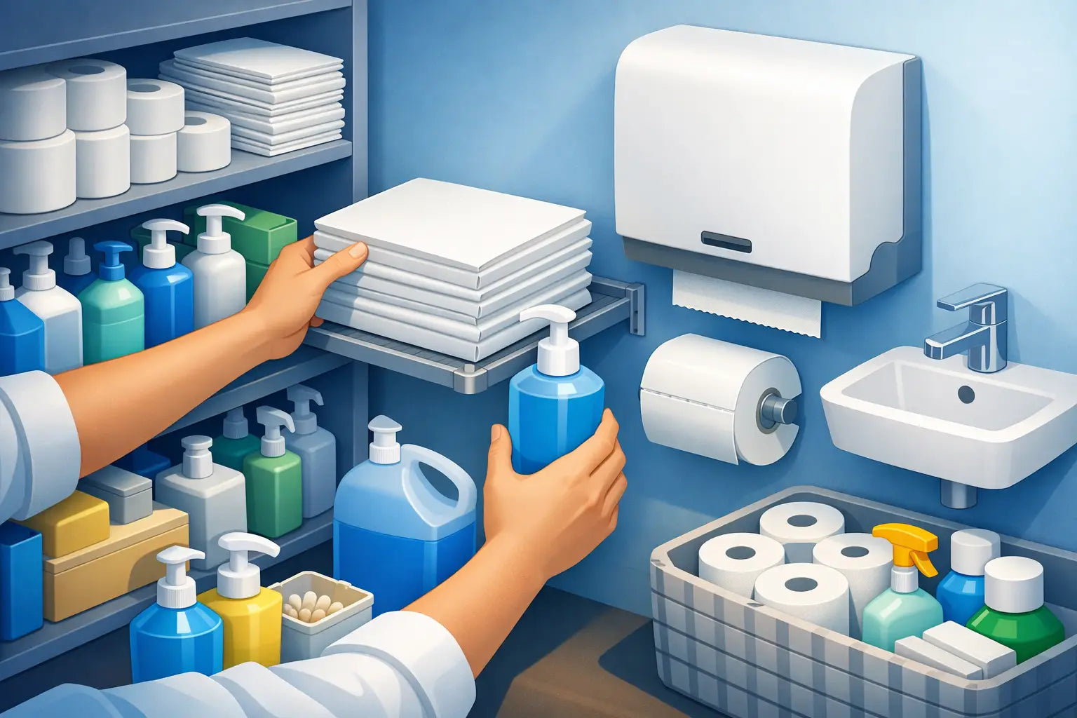How to Stock Washroom Supplies Properly