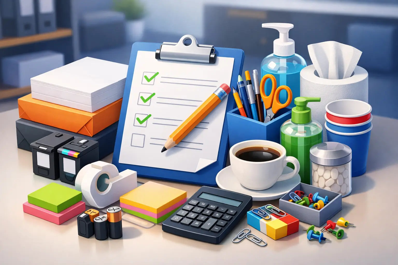 Office Restocking Checklist for Consumables