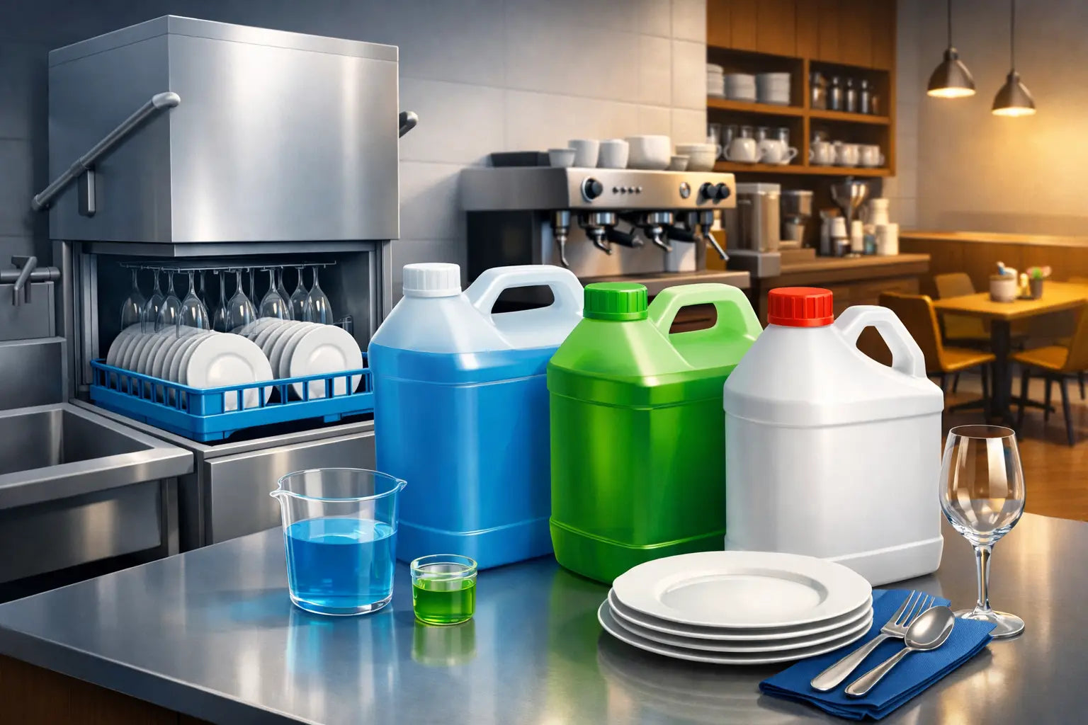 Choosing Commercial Dishwasher Liquid for Cafés