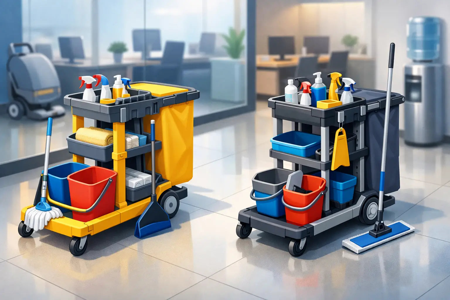 Best Commercial Cleaning Trolleys for Busy Teams