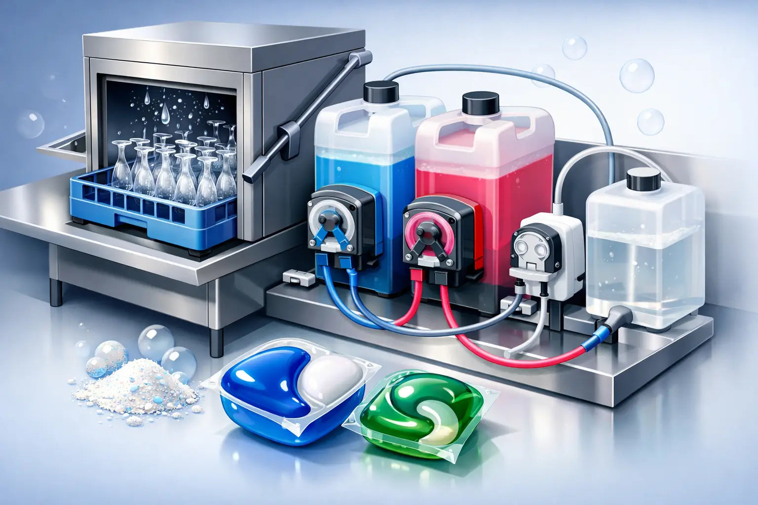 Dishwasher Chemical Dosing for Reliable Results