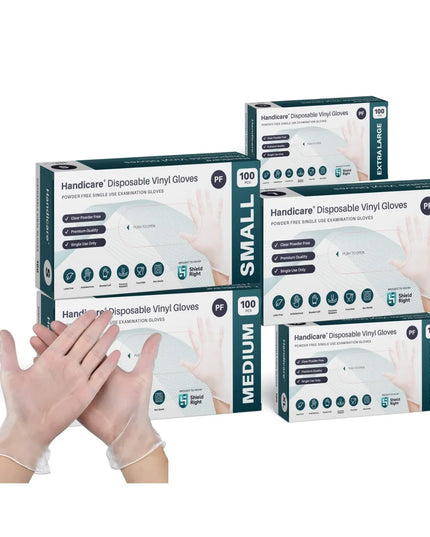 Handicare Disposable Vinyl Gloves
