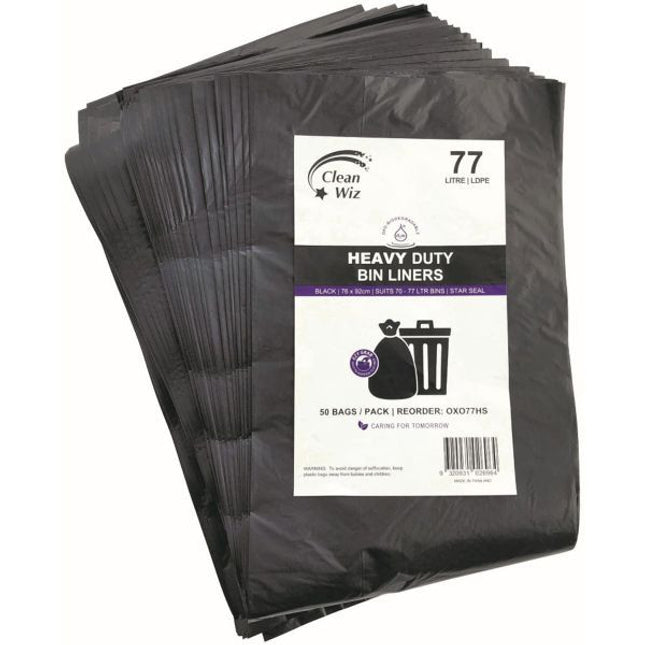 Black Bin Liners - Heavy Duty