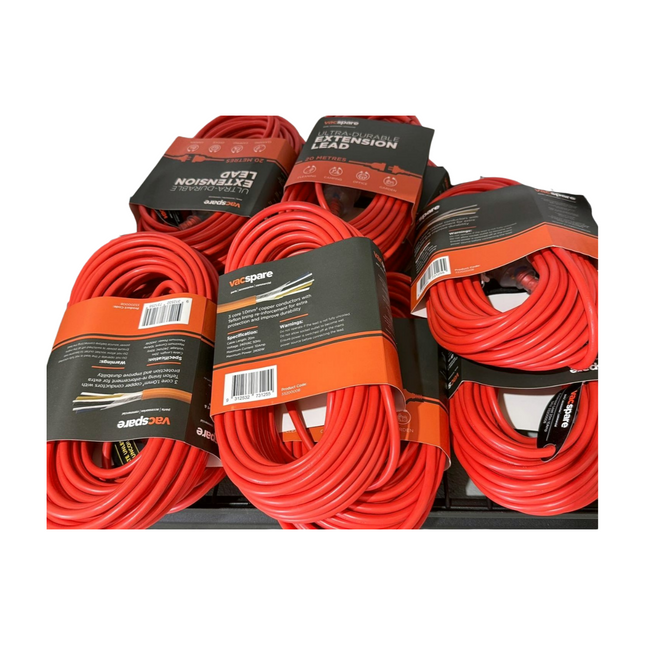 Vacspare Ultra Durable Orange Extension Lead  (10A X 20MTR MALE & FE)